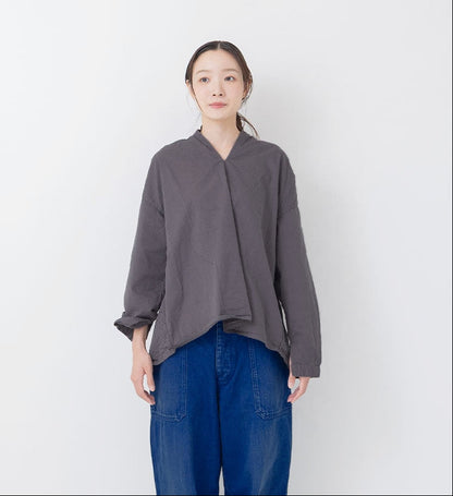 [Arriving Next Monday] Veritecoeur Blouse - Sumi Grey (One Size Fits All)