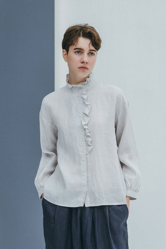 Fog Linen Work Maggi Top - Albatre