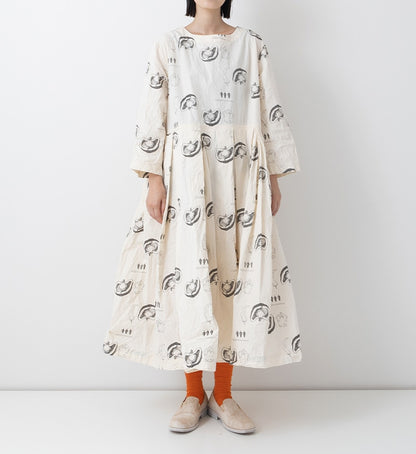 Veritecoeur Veggie Print One Piece Dress (VC-2637B)