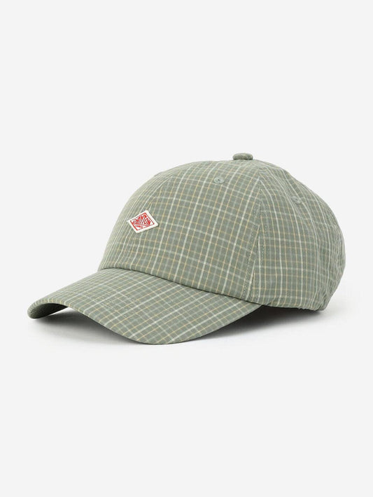 Danton Typewriter 6 Pane Baseball Cap - Green Checks
