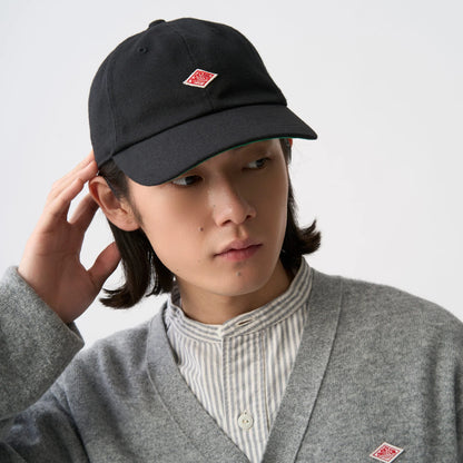 Danton Polyester Serge 6-Panel Baseball Cap - Black