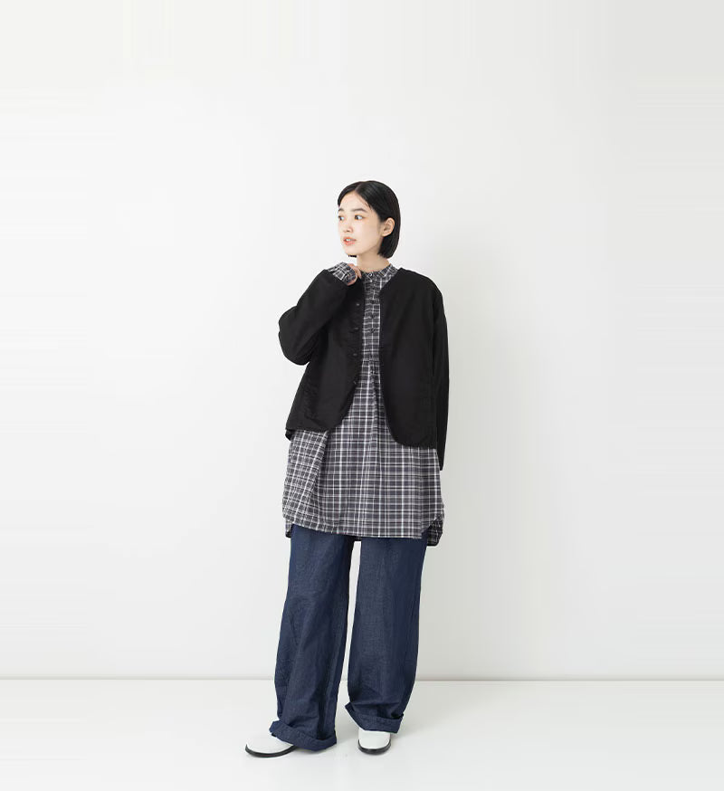 Veritecoeur Back Pleated Jacket - Black
