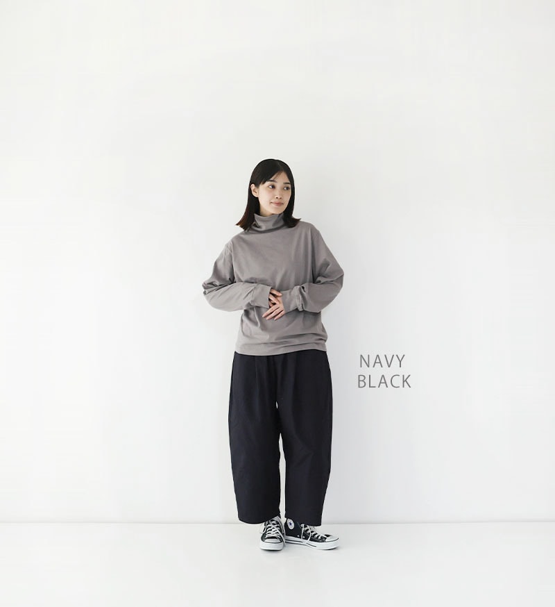 [Arriving Next Monday] Veritecoeur Cocoon Pants - Navy Black