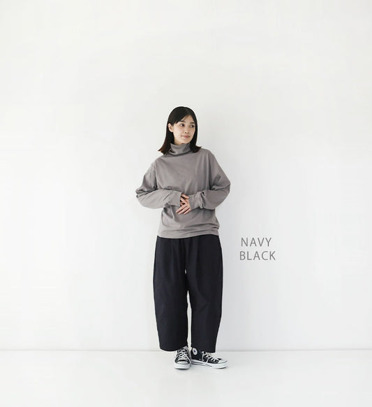 [Arriving Next Monday] Veritecoeur Cocoon Pants - Navy Black