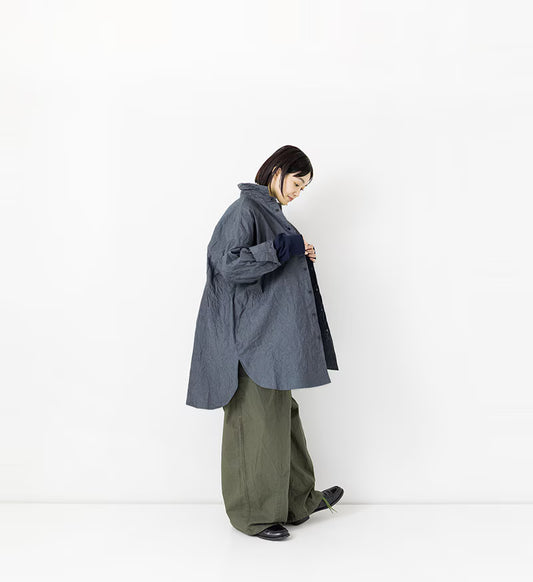 Veritecoeur Timeless Long Shirt - Indigo - LTD183