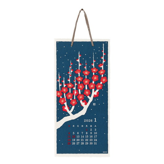 Midori 2026 Wall-Hanging Echizen Washi Calendar