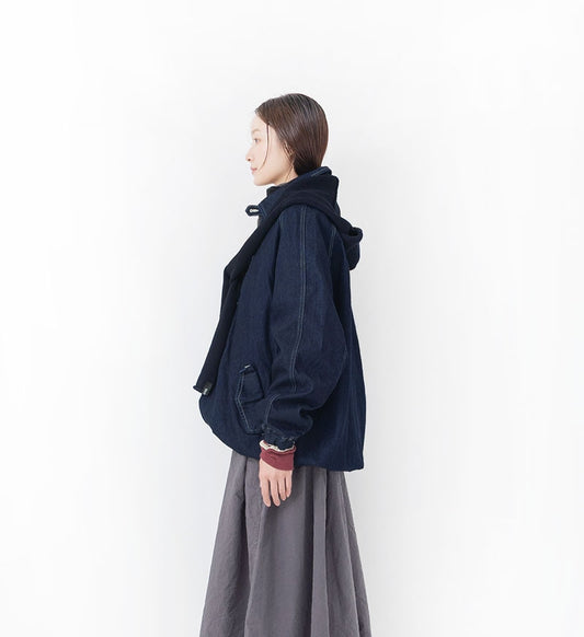 [Arriving Next Monday] Veritecoeur Denim Blouson Jacket - Bleach