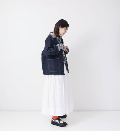 Veritecoeur Collarless Denim Coveralls - One Wash