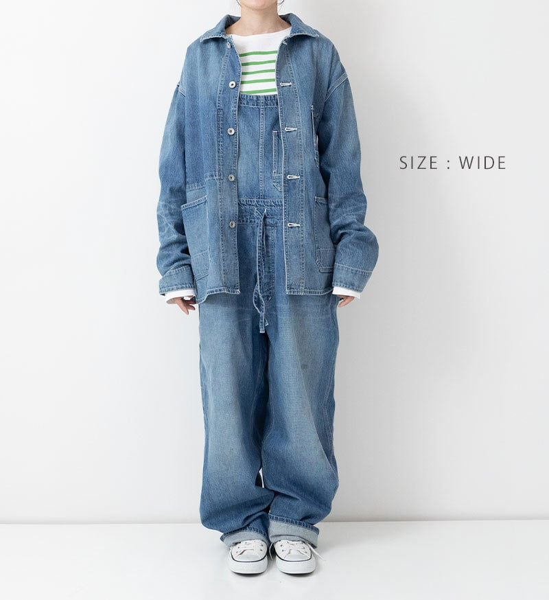 Veritecoeur Limited Version-Denim Worker Style Jacket-Bleach