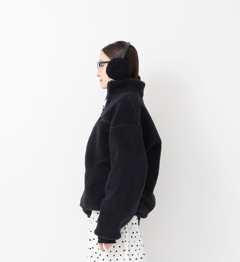 [Arriving Next Monday] Veritecoeur Fleece Jacket - Black