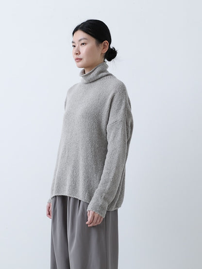 evam eva Alpaca Lily Turtleneck - Grege (E243K156)