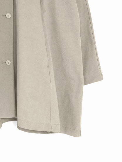 evam eva Cotton/Hemp Short Coat - Sage