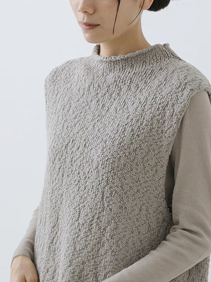 evam eva Cotton Slub Vest - Grege