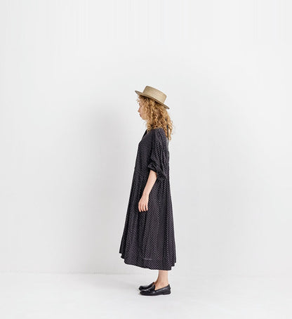 Veritecoeur Polka Dot Dress - Black