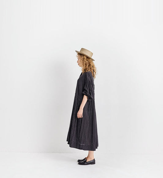 Veritecoeur Polka Dot Dress - Black