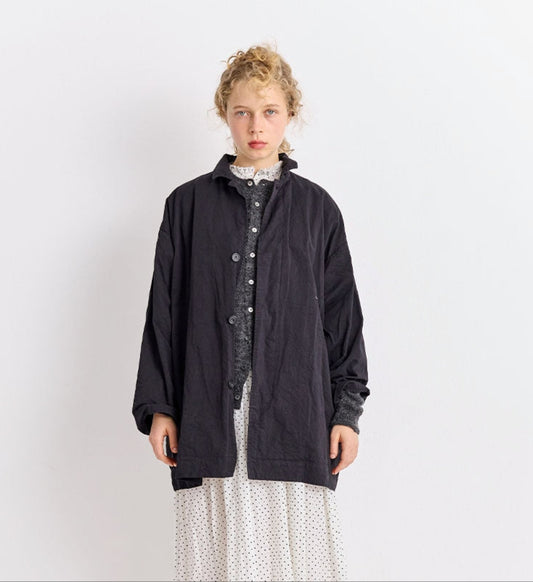 [Arriving Soon] Veritecoeur Garment Dye Short Coat - Black