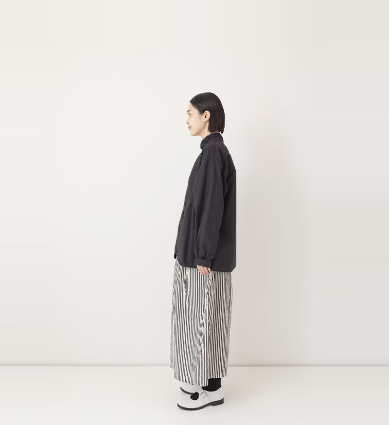Veritecoeur Gathered Frill Shirt-2878 A