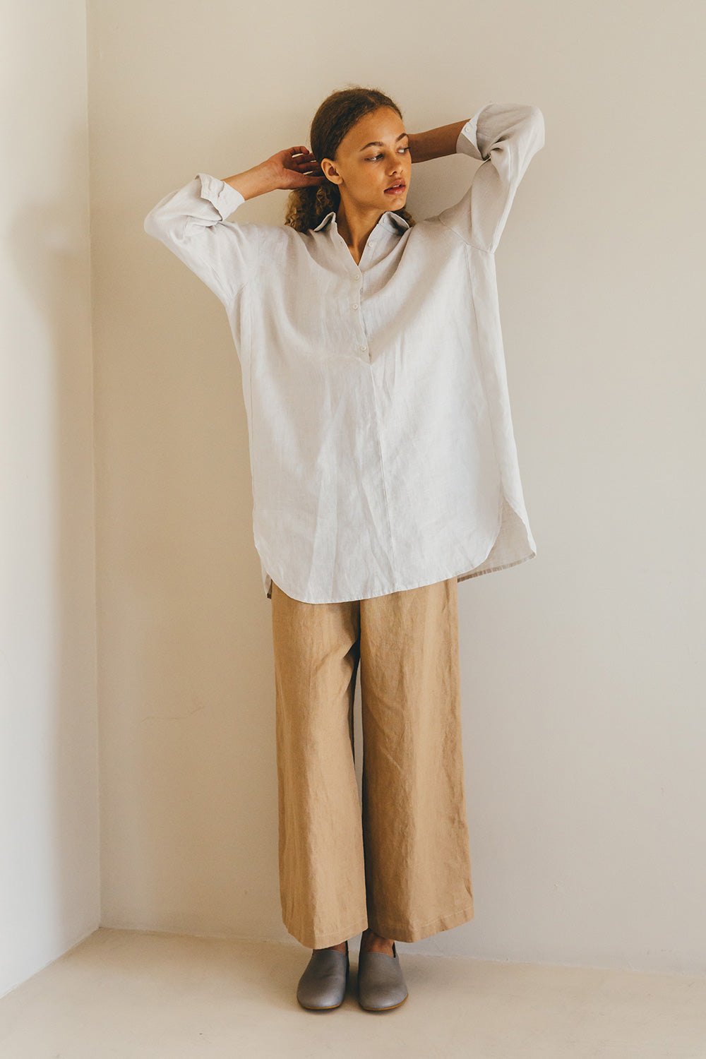 Fog Linen Work Linen HIMANI PANTS- VANILLE