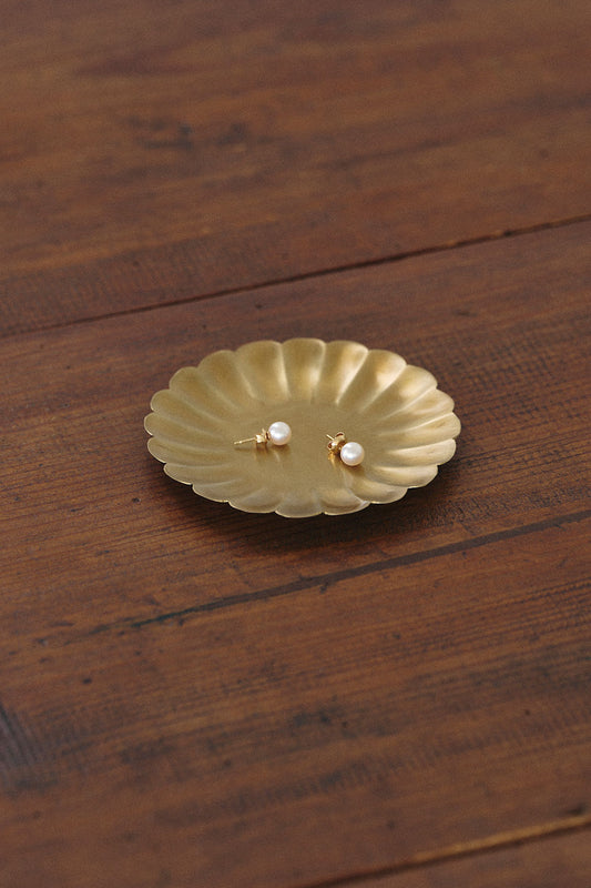 Fog Linen Work Brass Round Pedal Plate - S