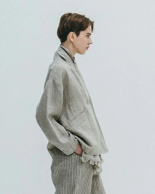 Fog Linen Work Cora Jacket - Natural