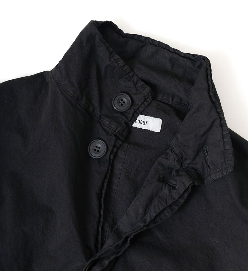 Veritecoeur Garment-dye Trench Coat - Black