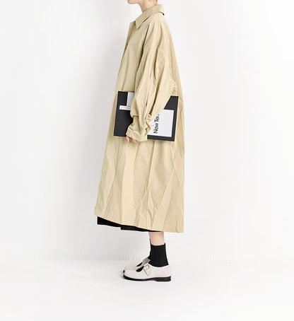 Veritecoeur Taffeta Coat - Beige