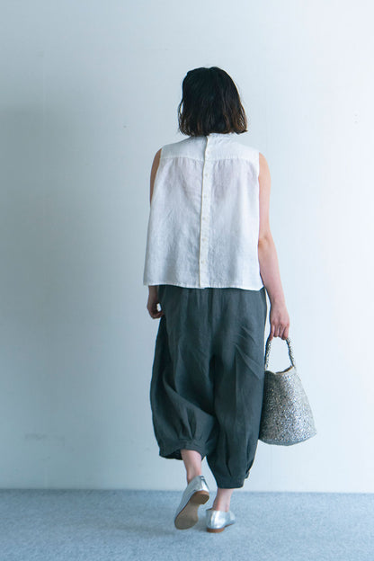 Fog Linen Work Ellen Pants-Acier