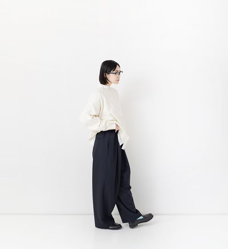 Veritecoeur Smooth Easy Pants - LTD193-Navy
