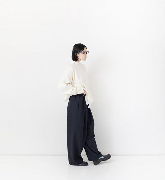 Veritecoeur Smooth Easy Pants - LTD193-Navy