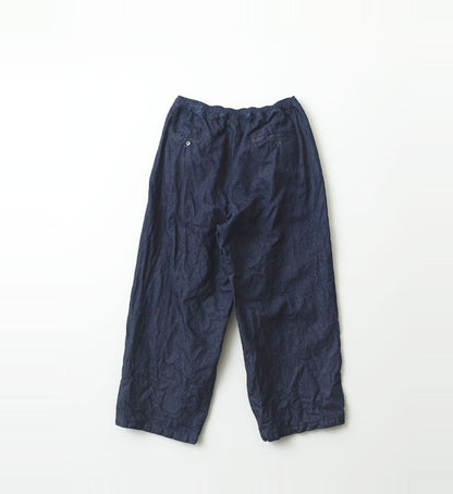 Veritecoeur Limited Version- Denim Tuck Pants- TWO Colors: One Wash & Stone Wash