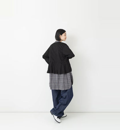 Veritecoeur Back Pleated Jacket - Black