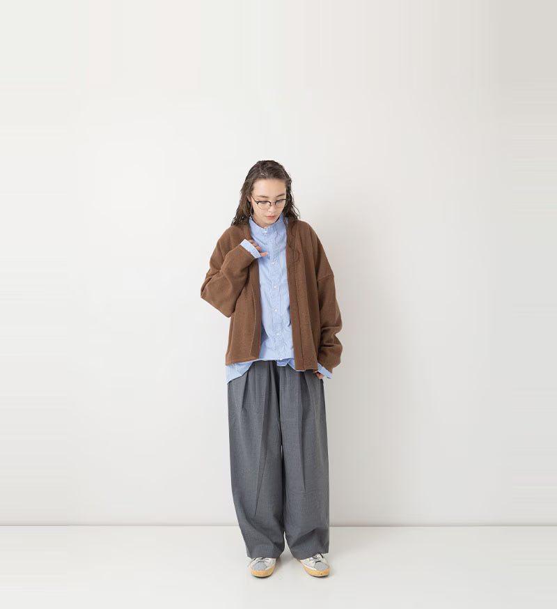 Veritecoeur Bouclé Cardigan - Brown