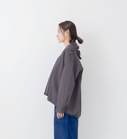 [Arriving Next Monday] Veritecoeur Blouse - Sumi Grey (One Size Fits All)