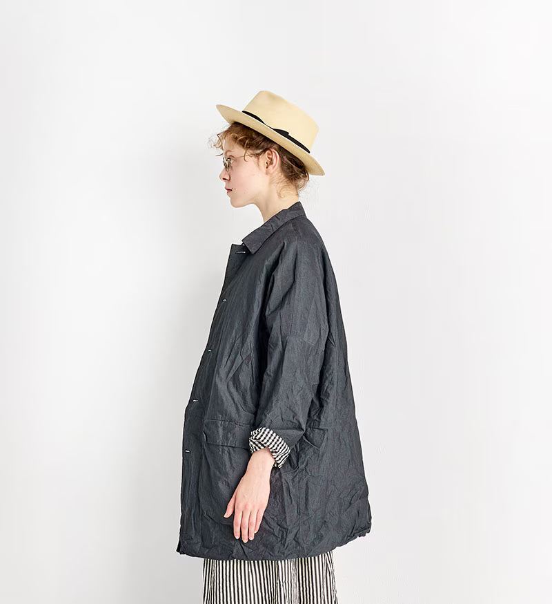 Veritecoeur Box Half Coat - 2888 - Black