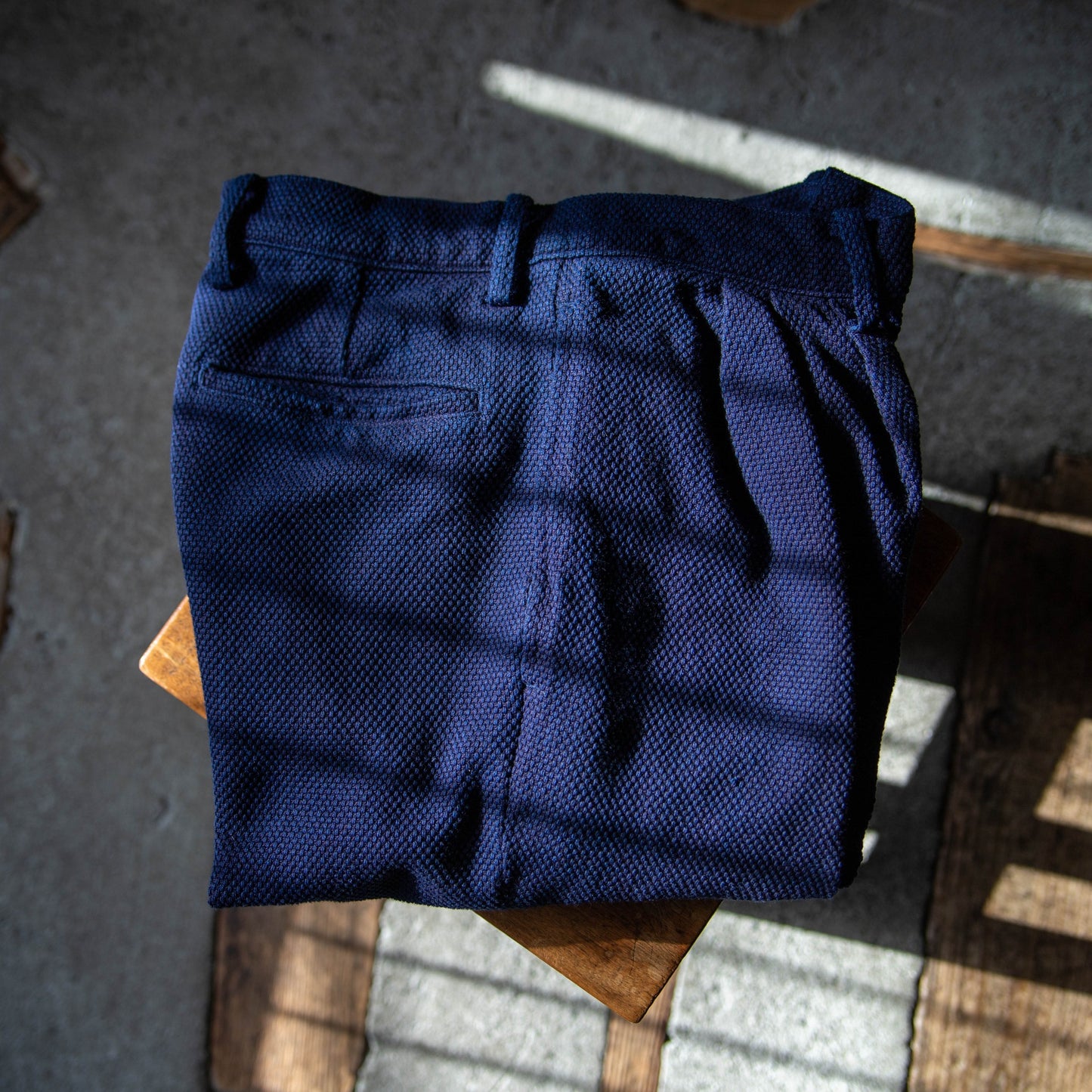 Blue Blue Japan Woven Pure Indigo Light Sashiko 5 Pocket Pants