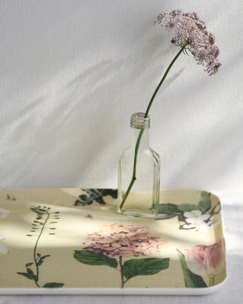 Fog Linen Work x Isabelle Boinot Linen-coated Tray - Botanical