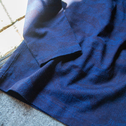 Blue Blue Japan Men's "Wind Flow" Hand-dyed Pullover