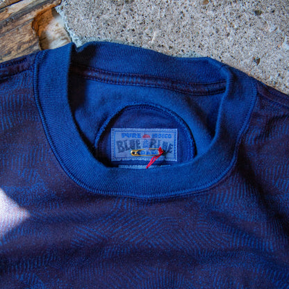 Blue Blue Japan Men's "Wind Flow" Hand-dyed Pullover