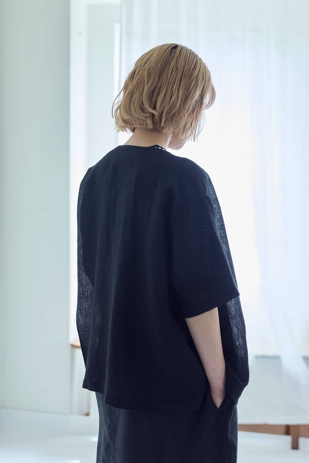 Fog Linen Work Anne Top Black