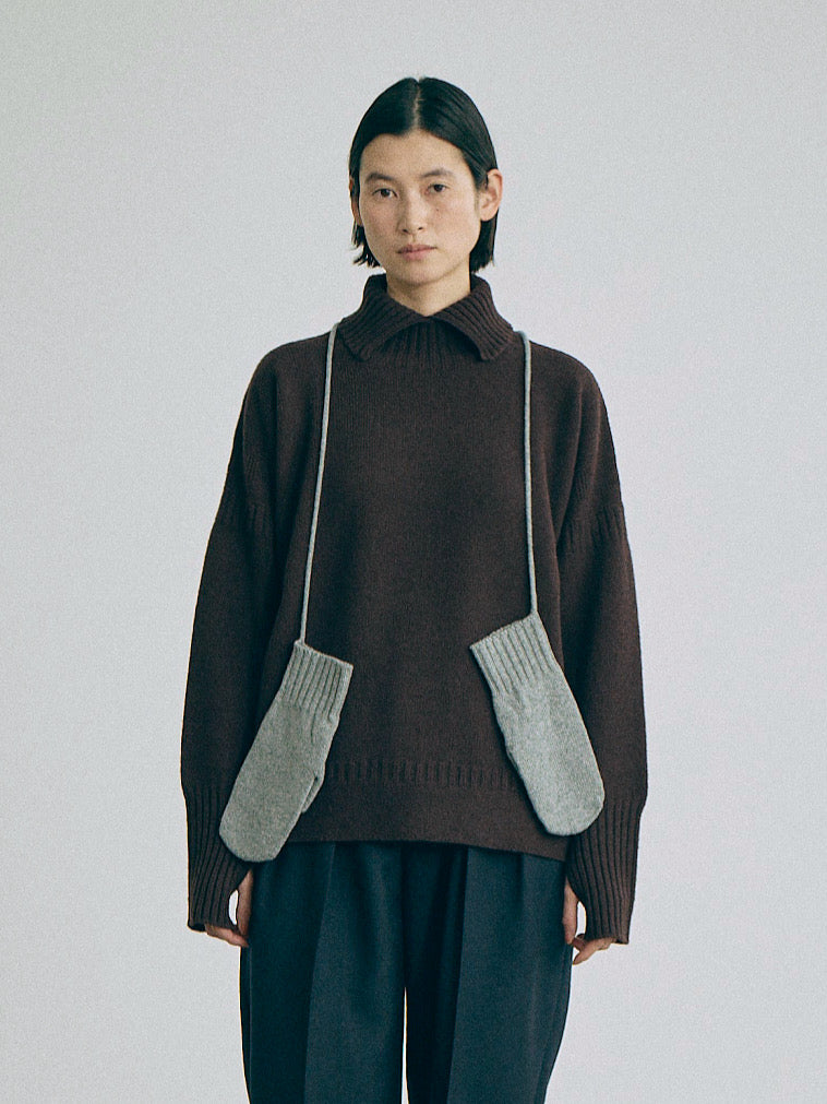 Nicholson & Nicholson Lulu Wool Knitted Sweater - Brown