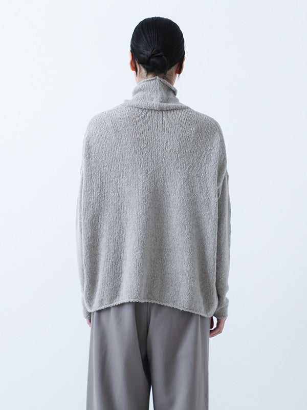 evam eva Alpaca Lily Turtleneck - Grege (E243K156)