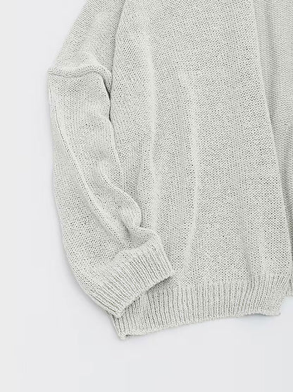 evam eva Silk Cardigan - Coral Gray