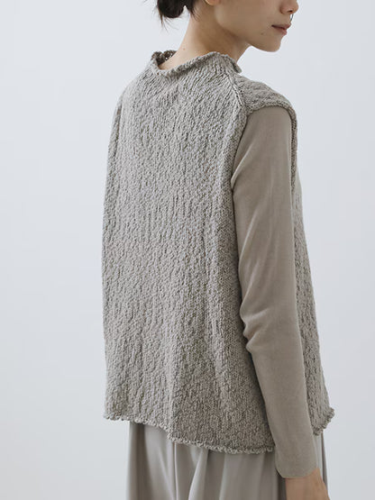evam eva Cotton Slub Vest - Grege