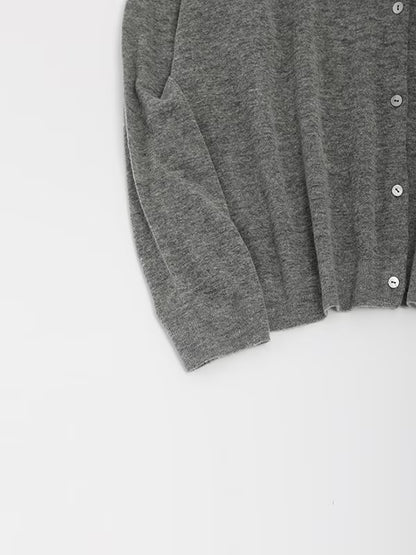 evam eva Wool/Cashmere Cardigan - Grey