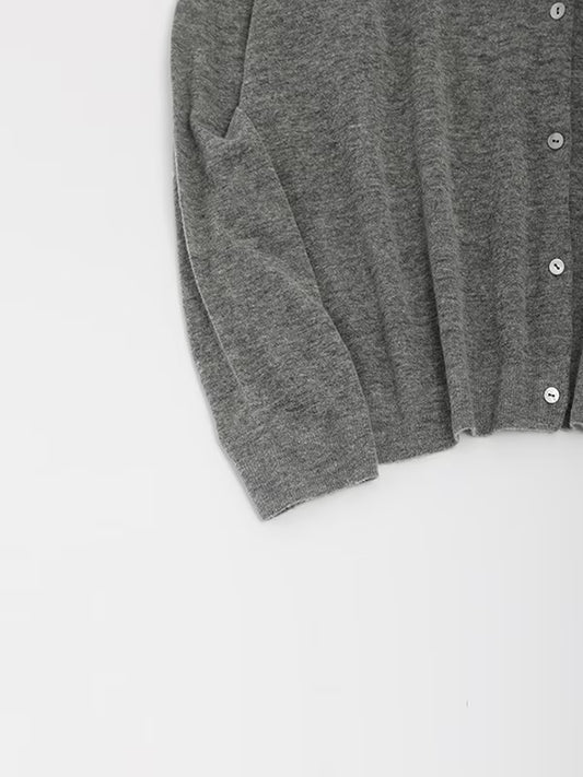 evam eva Wool/Cashmere Cardigan - Grey