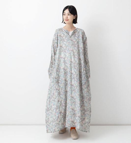 Veritecoeur Liberty Print Dress - Blue Print (VC-2642)