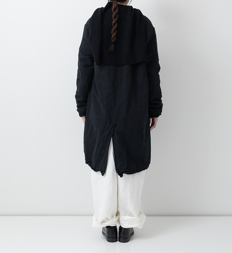 Veritecoeur Buttonless Cotton Linen Coat - Sumikuro