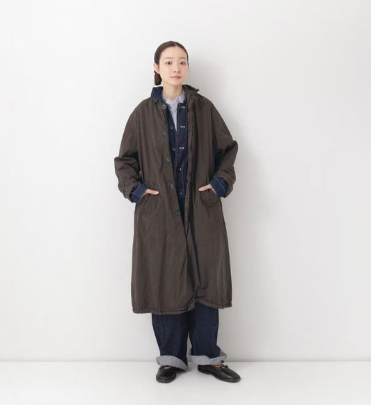 Veritecoeur Garment Dyed Coat - Dark Brown