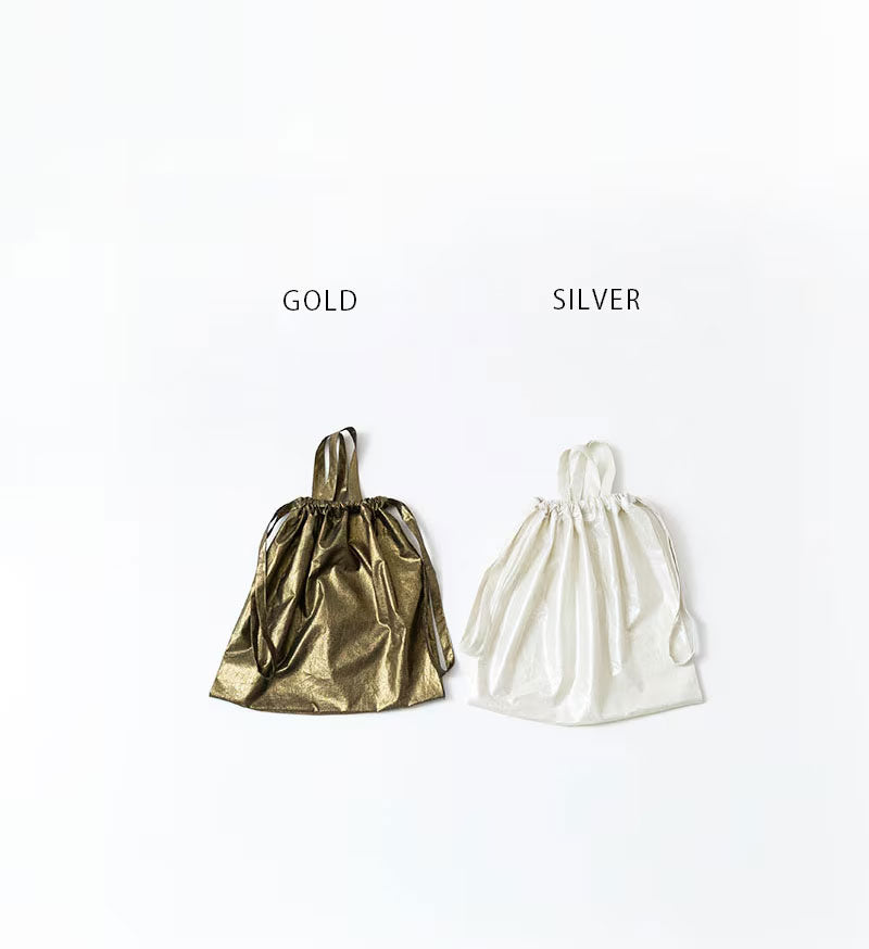 Veritecoeur Metalic Pouch Bag - Silver