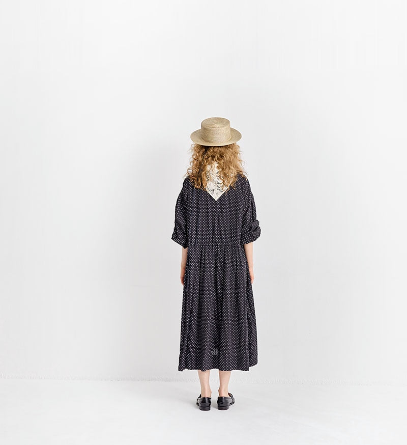 Veritecoeur Polka Dot Dress - Black